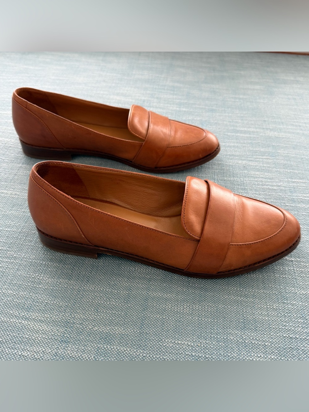 Sezane Míchel loafers in camel leather size 41